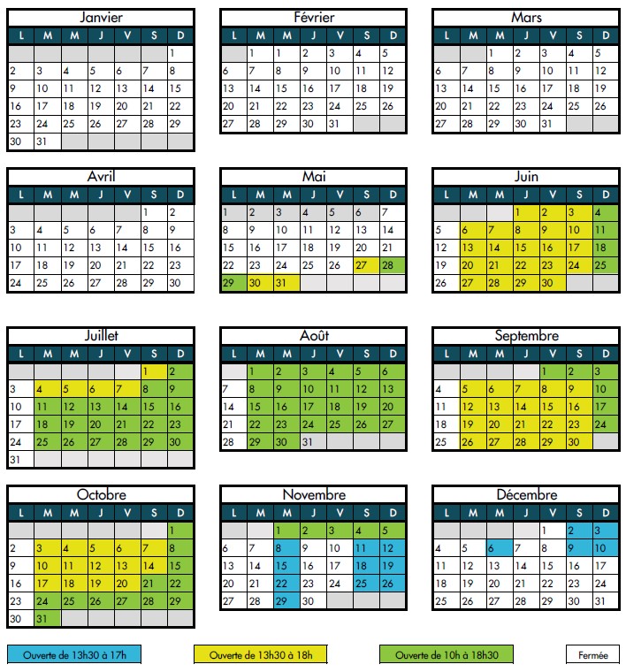 Horaires ouverture 2023 MDL