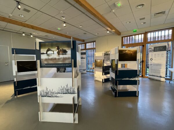 Exposition installée à La Maison du Lac de Grand-Lieu